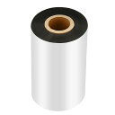 PATIKIL110mmx300m熱転写リボン熱転写プリンター用インクリボンサーマルリボン1ロール25mmコアインクアウト紙ラベル印刷用黒