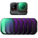 K&F CONCEPT INSTA360 ACE PRO2専用フィルターセット(PL+ND8+ND16+ND32+ND64+ND128) NDフィルター PLフ...