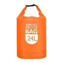PATIKIL24L防水ドライバッグポータブルドライサックロールトップバッグ軽量ドライストレージバッグジムカヤックハイキング水泳キャンプ用オレンジ(4)
