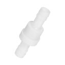 PATIKIL3/8”バーブホースワンウェイインラ”ェックバルブプラスチック製ノンリターンウォーターストップオゾン耐性バルブ水族館庭園燃料油空気用ホワイト