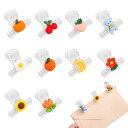 目玉クリップ 【10個入】ダブルクリップ プラスチック製 クリップ ブッククリップ オフィス用品、家庭用品、便利、耐久性、ハンガブルデザイン、学校、オフィスなどに適しています