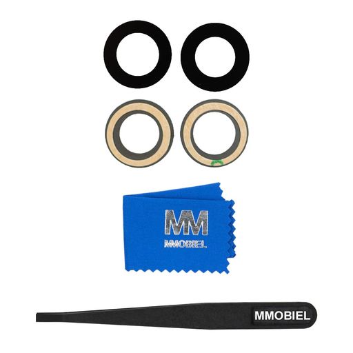 MMOBIEL BACK REAR CAMERA GLASS LENS REPLACEMENT COMPATIBLE WITH IPHONE 15/15 PLUS - INCL. DOUBLE SIDED ADHESIVE TWEEZER AND