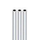DTGN11.8”x0.31”x0.2”(長さx外径x内径)シームレスなアルミニウム丸パイプ3個セットDIYクラフトに最適6063アルミニウム直管シルバートーン