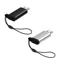 LIKENNY USB 変換アダプター TYPE C TO MICRO 変換コネクタ データ転送 充電 マイクロ セット ストラップ付 紛失防止 急速充電とデー...