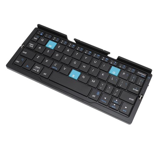 折りたたみ式Bluetoothキーボード、スタンド付きポータブルワイヤレスキーボード、充電式ポケットサイズ静音折りたたみキーボードiOS、Android、Windows用(ブラックグレー) 折りたたみ式Bluetoothキーボード、スタンド付きポータブルワイヤレスキーボード、充電式ポケットサイズ静音折りたたみキーボードiOS、Android、Windows用(ブラックグレー)
