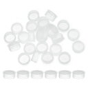 PATIKIL塩と胡椒振り子ストッパー21MM/0.83”25個プラスチック製塩振り子プラグ交換可能な再利用可能なクリアラウンドエンドキャップポットボトルパイプ...