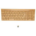 VBESTLIFE ワイヤレスキーボードとマウスのコンボ、木製2.4G人間工学に基づいたワイヤレスコンピュータキーボード、プラグアンドプレイ (キーボード)