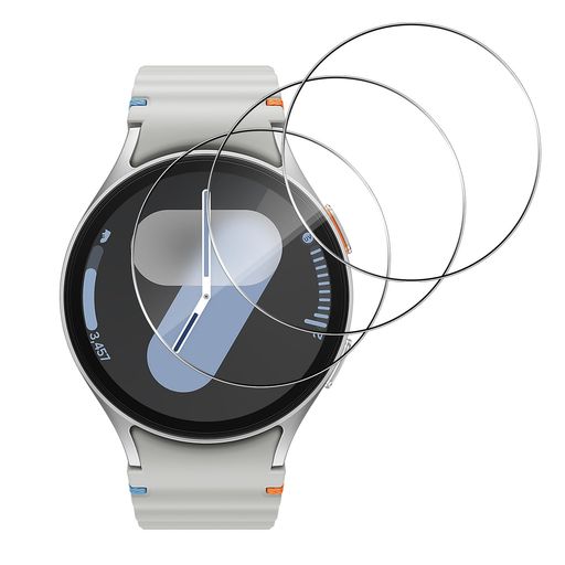 【3枚セット】FOR GALAXY WATCH 7 44MM フィルム GALAXY WATCH 7 44MM 用 保護フィルム 強化ガラス 硬度9H 衝撃吸収 高透過率 指紋防止 防水 自動吸着 気泡防止