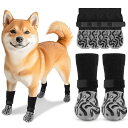 LOOBAN 犬 靴下 滑り止め 犬用靴下 脱げにくい 老犬 介護 マジックテープ付き フローリング滑り止め 犬用靴下 傷 足舐め防止 柔らかい ペット 肉球保...