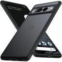 AnqrpGooglePixel7Proケース半透明耐衝撃滑り止め米軍MIL規格指紋防止マット感ケースストラップホール付きスマホケースグーグルピクセル7Proカバー6.7インチマットブラック