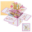 PATIKIL10周年記念カードハッピーアニバーサリーカード結婚記念日カード妻男性カップルピンク