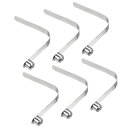 PATIKILカヤックパドルスナップ8X8MMテントポールクリップ6個セットスチールV字型シングルピンプッシュボタンスプリングクリップキャンプオーニング用チュー...