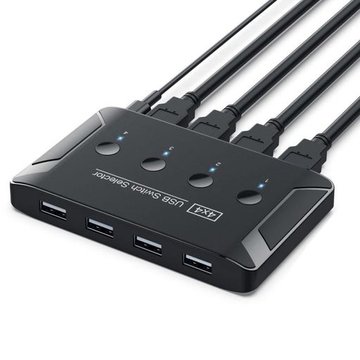 chenyangUSB2.0KVM共有スイッチセレクター4コンピューター共有4USBデバイスキーボードマウススキャナープリンター用 chenyangUSB2.0KVM共有スイッチセレクター4コンピューター共有4USBデバイスキーボードマウススキャナープリンター用
