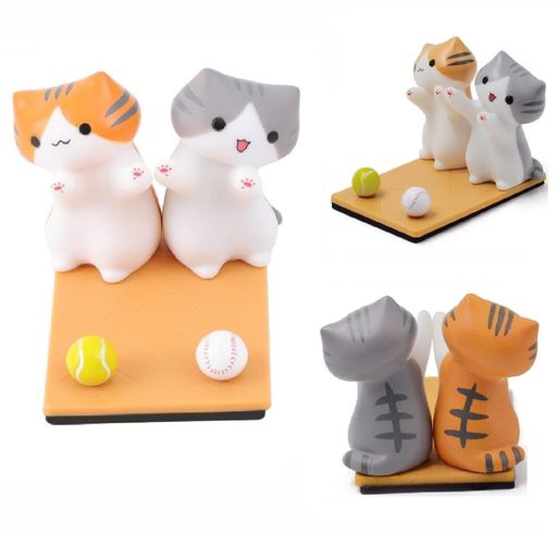 BETHANY HOME スマホスタンド かわいい 猫 ねこ 卓上 ホルダー 携帯電話用ドック スタンド ネコ 置物 滑り止め 縦置き 横置き 猫グッズ 雑貨 可愛い ケータイ タブレット 置台 飾り物 使用便利 インテリア おしゃれ 人気 誕生日