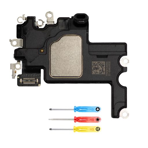 MMOBIEL イヤーピース スピーカー IPHONE 15 と互換性プラス - イヤースピーカー交換 - トップ スピーカー、イヤースピーカー電話 - イヤーピース スピーカー修理 - ドライバーが含まれています。