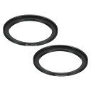 PATIKIL58mm-67mm金属ステップアップリング2個カメラレンズフィルターアダプターリングアルミニウムフィルターアダプターリングカメラレンズフード用ブラック
