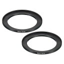 PATIKIL58mm-72mm金属ステップアップリング2個カメラレンズフィルターアダプターリングアルミニウムフィルターアダプターリングカメラレンズフード用ブラック