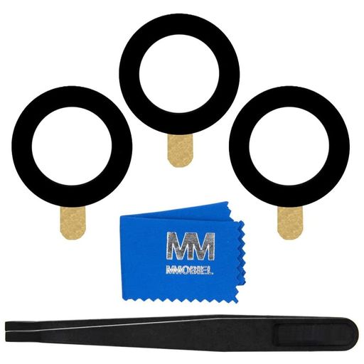 MMOBIEL 交換用リアカメラガラスレンズ に対応 SAMSUNG GALAXY S21 FE 5G - 6.4 INCH - 2022 ’- 両面粘着剤付き。 ピンセットと布