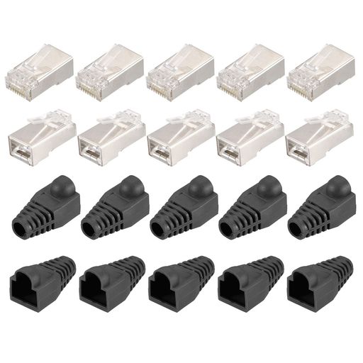 PATIKIL RJ45 CAT6ɥͥ RJ45ɥɥ⥸顼ץ饰 ̲8P8Cͥ ֥å֡ĥСդ ...