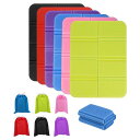 PATIKIL折りたたみクッションシート6個入りキャンプ用シッティングパッド37X27CM小型防水XPEフォーム屋外用シッティングマットピクニックハイキングスタ...