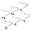 PATIKIL9.5X6MMカヤックパドルスナップ6個セットテントポールクリップスチールV字型シングルピンプッシュボタンスプリングクリップキャンプオーニング用