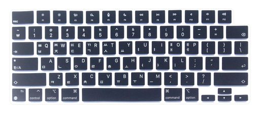 韓国語キーボードカバースキン MACBOOK AIR 15 M2 A2941、MACBOOK AIR 13.6 M2 CHIP A2681、MACBOOK PRO 14インチ A2442 A2779 A2918 A2992 M1 M2 M3 &