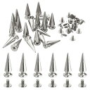 PATIKIL衣類用26MMスタッズ20セットスタッズレザーリベットメタルスクリュースタッズ衣類レザークラフトファブリック靴パンクバッグレザークラフト10X26...