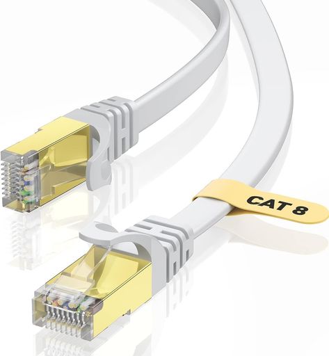 BUSOHE LAN֥ 4M CAT-8 եåȥ֥ 40GBPS 2000MHZ RJ45 ͥդ ӥå ® ...