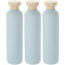 NUOLUX シャンプーボトル 旅行用 トラベルボトル 260ML 3本 ソープ シャンプー 詰め替えボトル 大容量 トラベル ボトル シャンプー用 ソープ 容器 おしゃれ 浴室 洗面所 旅行 持ち運び 携帯用 19X4.9CM 青(3)