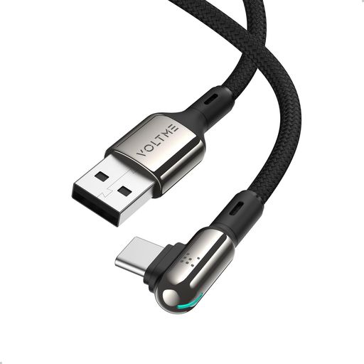 VOLTME USB C ֥ L 60W/3A QC3.0 ® ʥԤ C ֥ L LED饤դ TY...