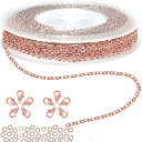 チェーンアクセサリー用チェーン長さ約5メートル幅1.5mmジュエリーチェーン小豆タイプリングチェーンジュエリー用クラフト手作り用品DIY用ハンドメイドアクセサリーパーツ基礎パーツ