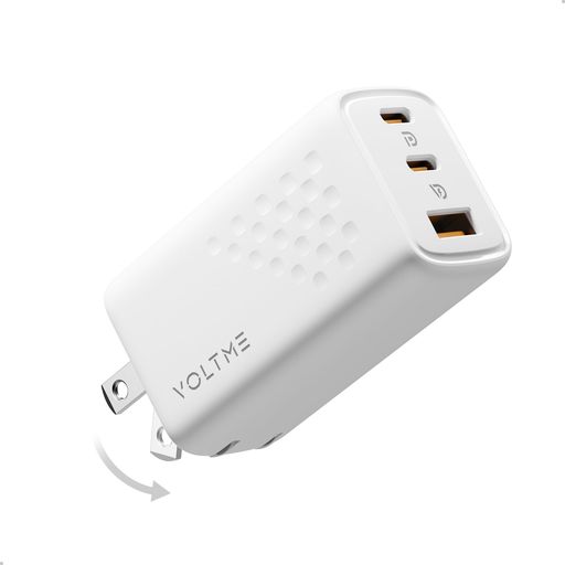 VOLTMEŴ勵C®Ŵ67W3ݡGaNIIIĶ޾ץ饰USB-Ax1&USB-Cx2usbPDPPSQCб...