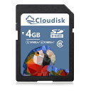 CLOUDISK SDカード4 GB SDHCカード クラス6 フラッシュカード4 GBデジタルカメラカード (4GB)(2)
