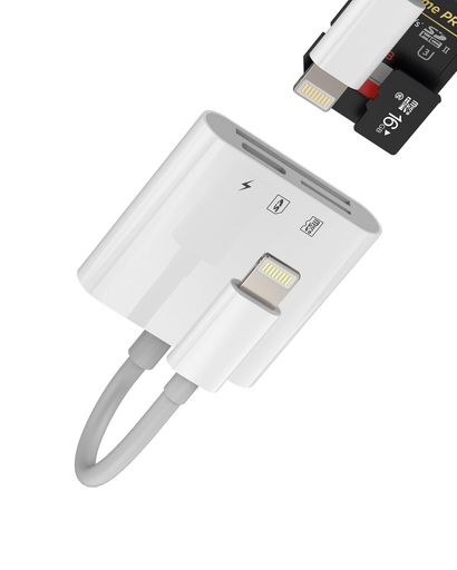SDカードリーダー 3IN1 マイクロSD 同時高速充電変換アダプターライトニングMICRO SD SDカードリーダー 3IN1 マイクロSD 同時高速充電変換アダプターライトニングMICRO SD