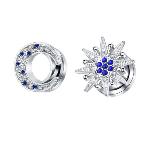 VOGEM 10MM 拡張器 ピアス 2個 星 月 銀 ステンレス アシンメトリー ボディピアス 金属アレルギー対応 男女兼用 VOGEM 10MM 拡張器 ピアス 2個 星 月 銀 ステンレス アシンメトリー ボディピアス 金属アレルギー対応 男女兼用
