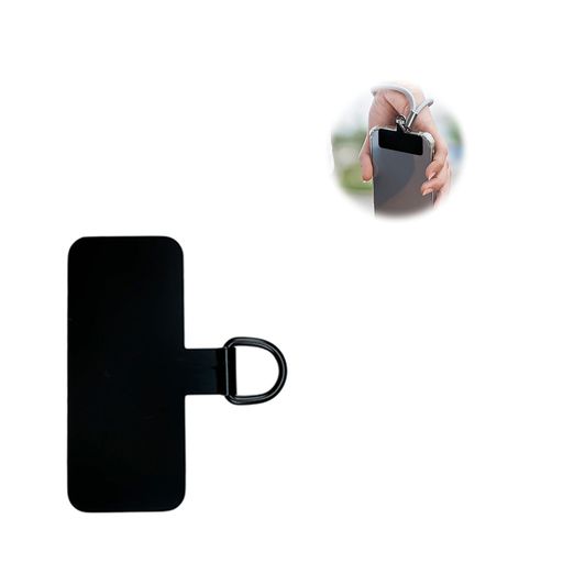 [DOYIME] ストラップホルダー 携帯ストラップ スマホストラップ ストラップホール 薄型 軽量 耐久性 落下紛失防止 ステンレス材質 取り付けと取り外しが容易 全機種対応 スマホ ブラック