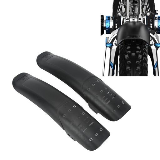 2 部分の MTB の翼のフェンダー 普遍的で 長い堅い貝のプラスチック 樹脂のバイクのフェンダー