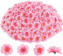 LAKYMISY 桃の花 造花 花のみ 100輪花 桜 花びら 人工梅 花頭 シルク桃花 フェイクフラワー 枯れない花 花輪 ヘアアクセサリー DIY手作業 ウ...