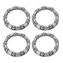 PATIKILバイクボールクランクベアリング3/16”X9ボール4個セットステンレス製自転車ベアリング交換用バイクパーツ修理用アクセサリースプリットセンターアク...