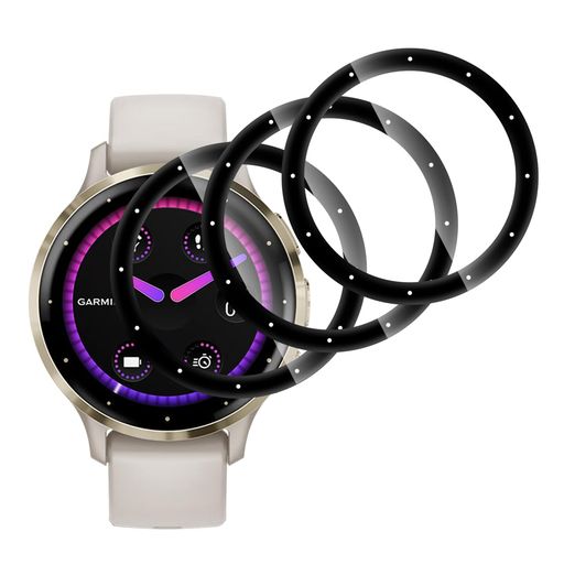対応 GARMIN VENU 3S フイルム 【3枚セット-高 品質】 GARMIN VENU 3S 保護フィルム 画面保護シート 液晶シール カバー 液晶保護 ソフト 【 PET複合材 炭素繊維 3D曲面カバー 耐衝撃 超薄 気泡ゼロ 高感度 撥油性