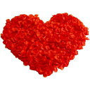【LUYING】花びら1000枚セットロマンチックな雰囲気の装飾プロポーズ/結婚/誕生日/パーティー/撮影バラの花びら道具バレンタイン・デコレーション(真っ赤)