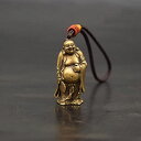 布袋様置物仏像厄除け厄払い黄銅(真鍮)製3.9cm金運携帯お守り