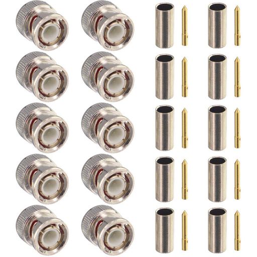 LEEYOVK BNC ͥ BNC ץ饰 50 వ BNC ͥ 10 ġRG58 RG142 LMR195 ...