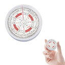 nalaina方位分度器全円分度器に東西南北方位盤干支による方位を付した分度器玄空飛星八宅風水風水羅盤透明シート