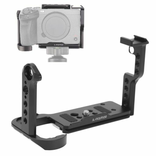 FX30 FX3 カメラ ケージ、1/4 インチおよび 3/8 インチネジ付き FX3 FX30 ケージ、38MM アルカ位置決め穴 FX30 FX3 カメラ ケージ、1/4 インチおよび 3/8 インチネジ付き FX3 FX30 ケージ、38MM アルカ位置決め穴