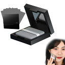 NALAINA あぶらとり紙 パフミラー付き 【300枚入】油取り紙 脂取り紙 スポンジパフ付き 鏡付き メイク直し フェイスケア 皮脂 毛穴 コスメセット 普...