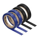 PATIKIL8Mグリップテープフィニッシングテープラケット仕上げテープ4巻PVCラケットアクセサリー粘着性シールテニス用バドミントン用ブルーブラック