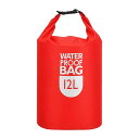 PATIKIL12L防水ドライバッグポータブルドライサックロールトップバッグ軽量ドライストレージバッグジムカヤックハイキング水泳キャンプ用レッド