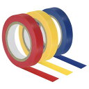 PATIKIL10Mグリップ仕上げテープ3個PVCラケット仕上げテープラケットアクセサリー粘着シールテニスバドミントン用イエロー/ブルー/レッド