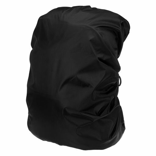 [PATIKIL]60L防水バックパックレインカバーオックスフォードクロスバックルストラップ付きハイキングキャンプ旅行用Lサイズ黒
